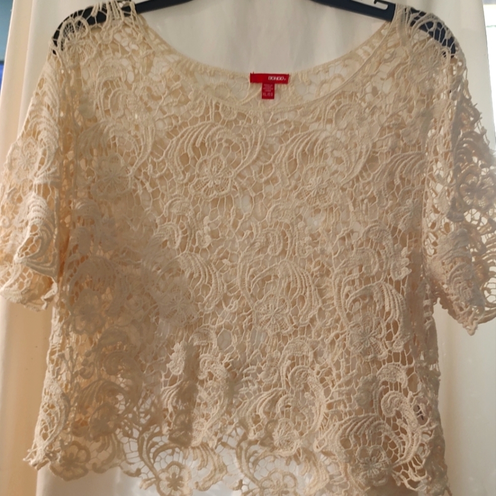 Ivory lace top